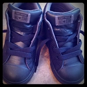 Black Converse All Stars Girls size 9